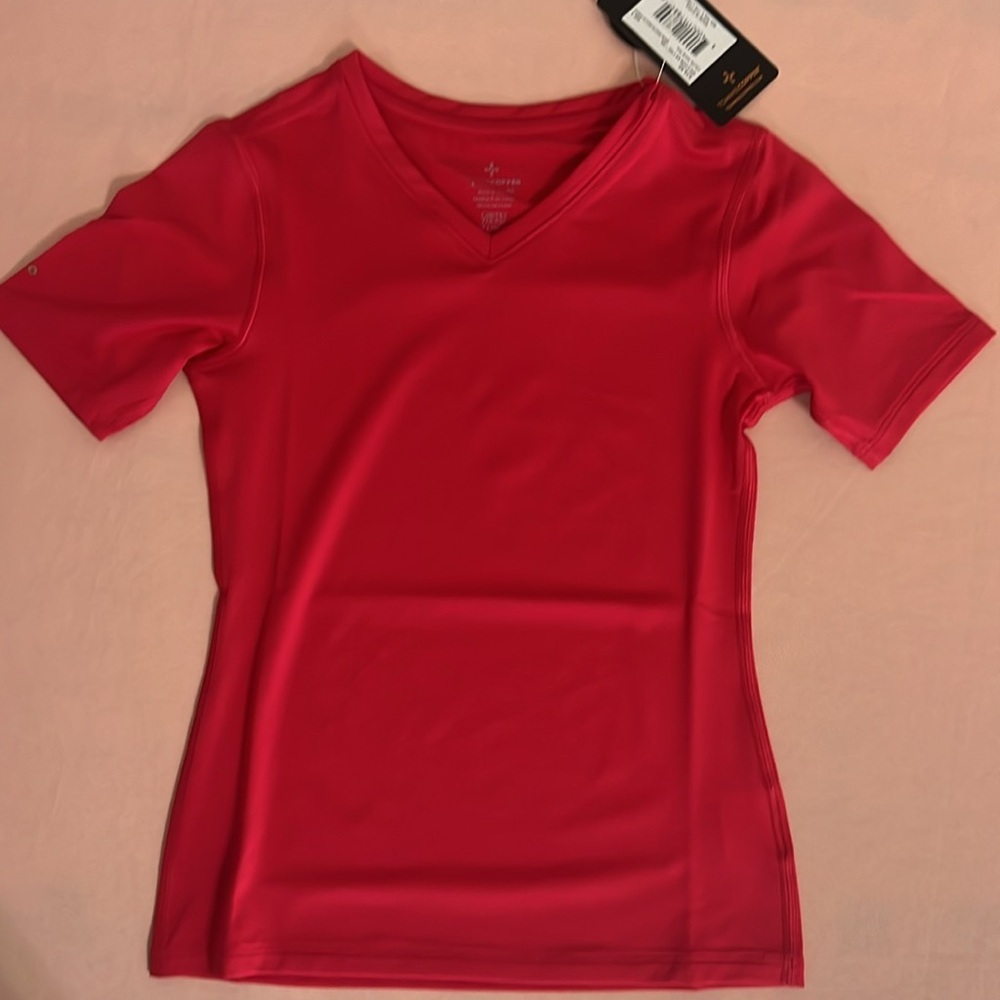 NWT TommieCopper Girls Core Short Sleeve V Neck Tee Size Small (Girls)